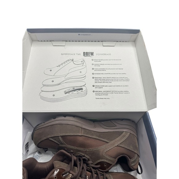 Drew Aaron Shoe Dark Brown Men's 8 W New Orthopedic - Picture 2 of 9